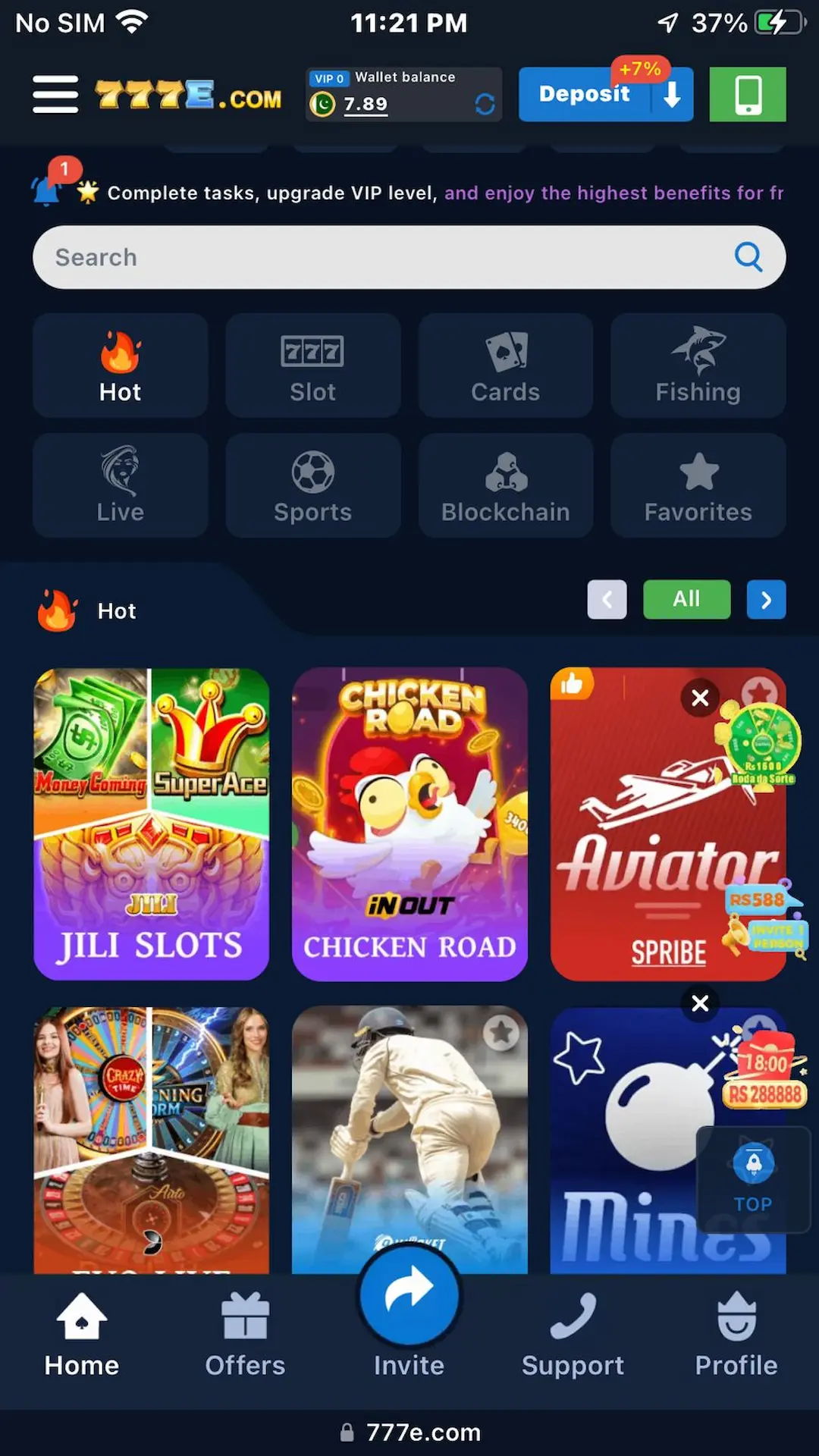 777E Game Download APK