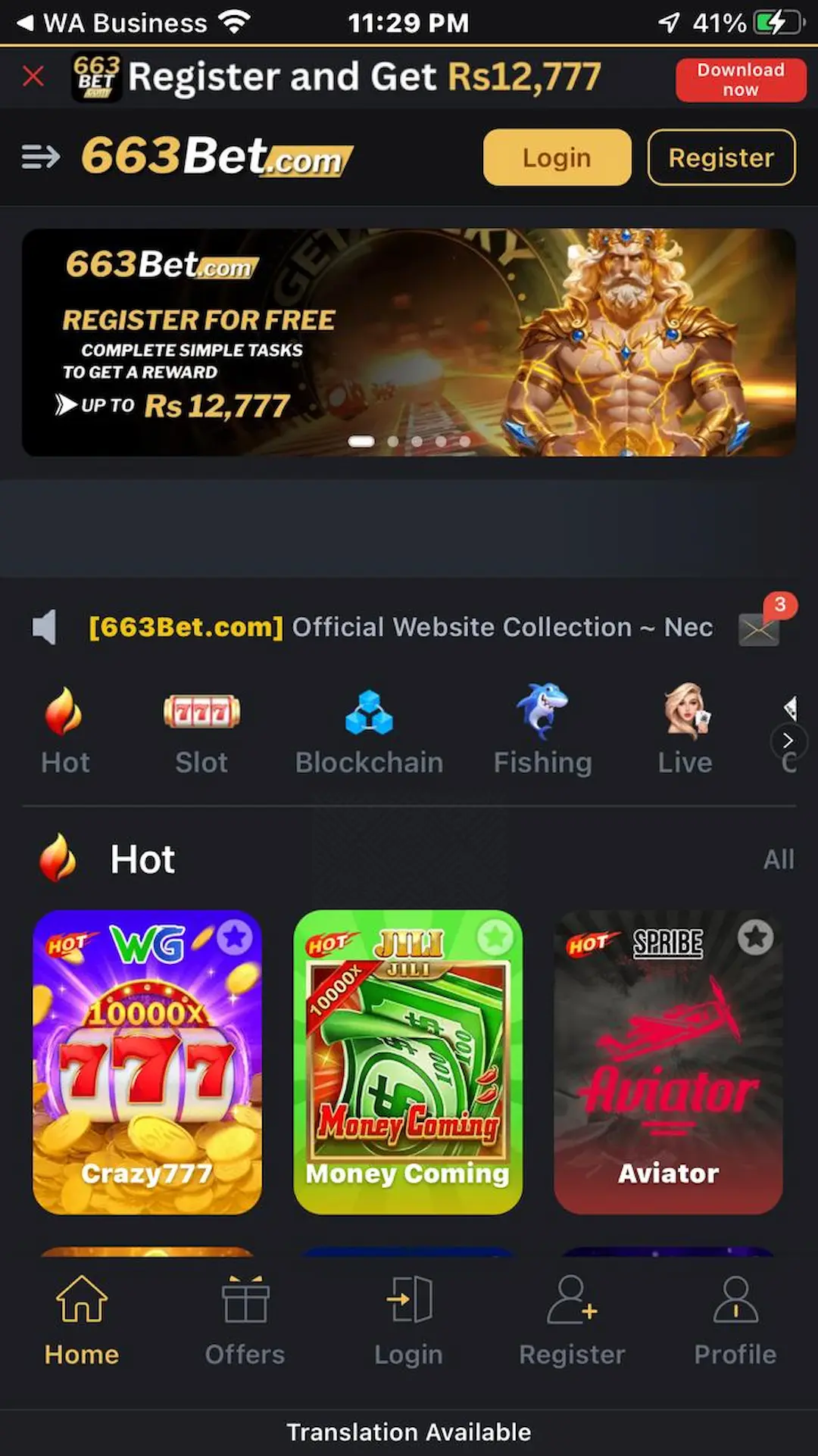 663bet Game Download APK